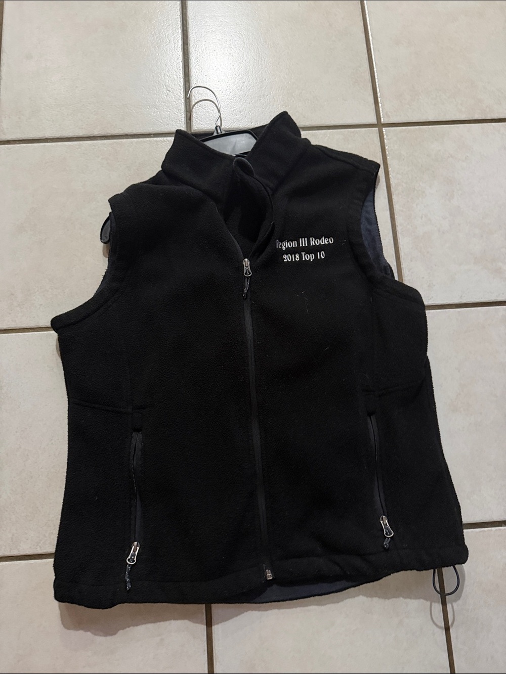 Black Kids Fleece Vest - Lightweight Layering Jacket